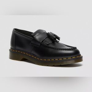 Dr. Marten Adrian Yellow Stitch Leather Tassel Loafers